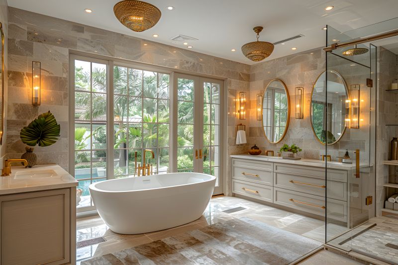 Luxury bathtub installation