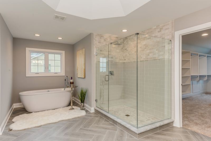 Freestanding Tub with Modern Fixtures